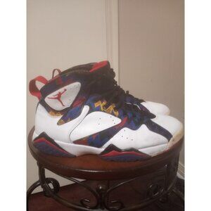 Size 9 - Air Jordan 7 Retro Sweater Blue White Leather Suede (304775-142)